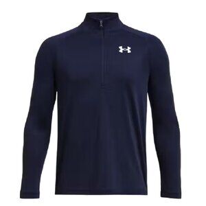 Under Armour Men's XL Quarter Zip Pullover | Double Knit | Navy Blue